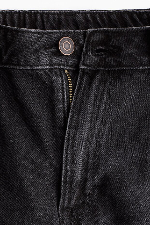 Saçaklı Kenarlı Kot Şort - 6