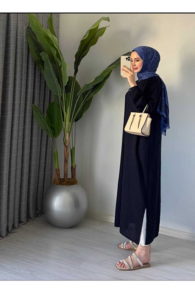 سترة صيفية كبيرة الحجم مريحة ومسامية وخفيفة الوزن وأنيقة طويلة
