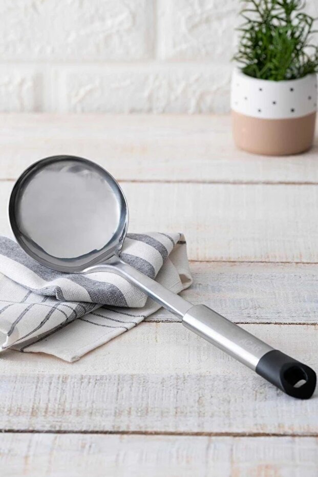 Helıx Çelik Servis Kepçe 35 CM TEK RENK - 1