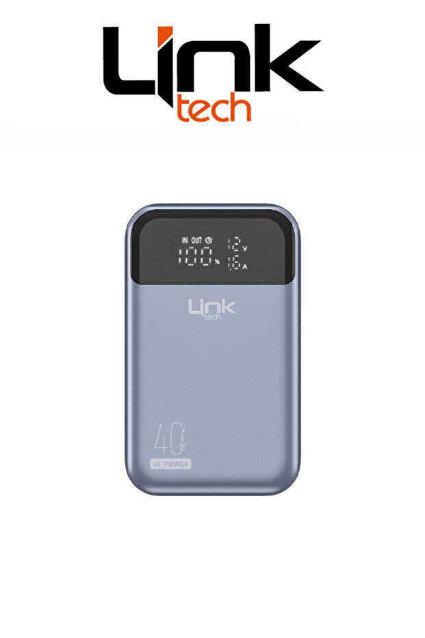 MP12 Premium Dijital Ekranlı Çift Type-C Çıkış 40W Hızlı Şarj Uçakta Taşınabilen 10.000mAh PowerBank - 2