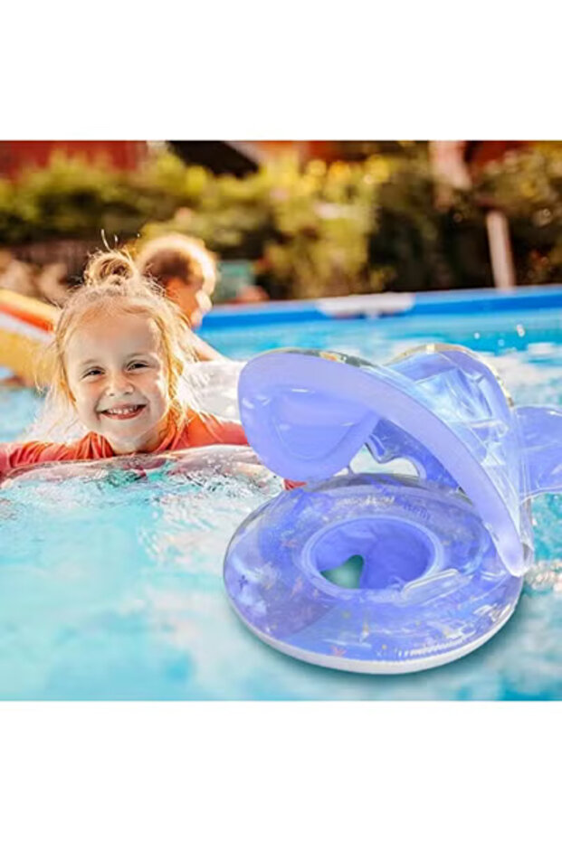 عوامة سباحة قابلة للنفخ مع مظلة - 2