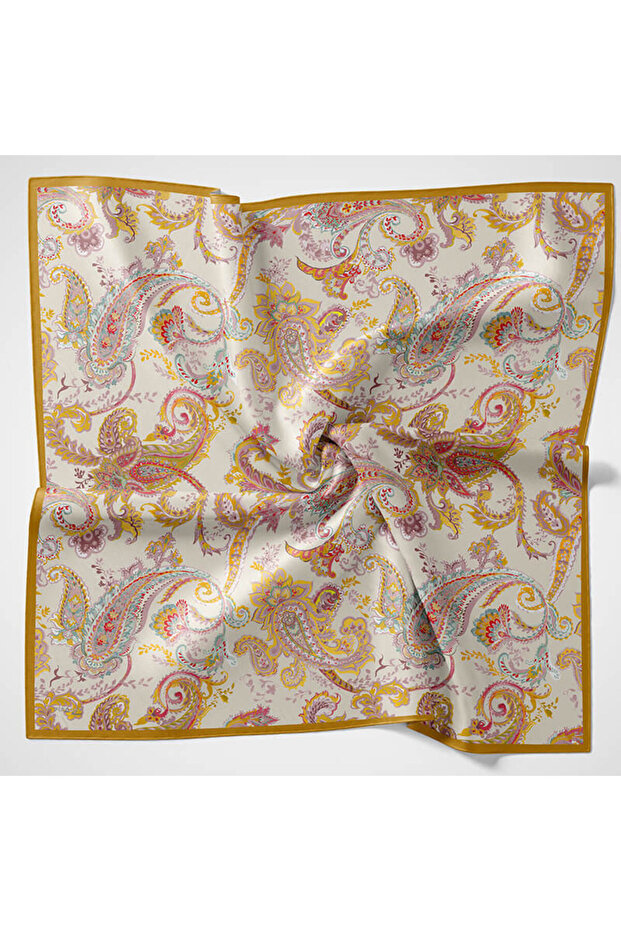 Natural Patterned Scarf - 1