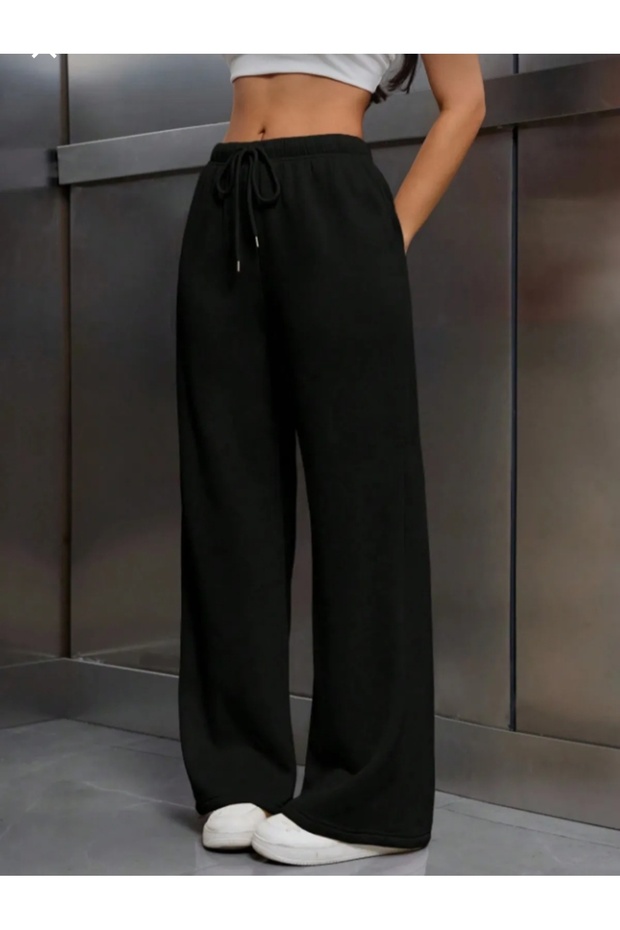 Oversize Wide Leg Baggy Sweatpants with Elastic Waist