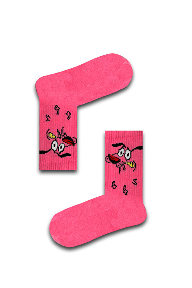 Brave Coward Patterned Unisex Athletic Socks Create Address