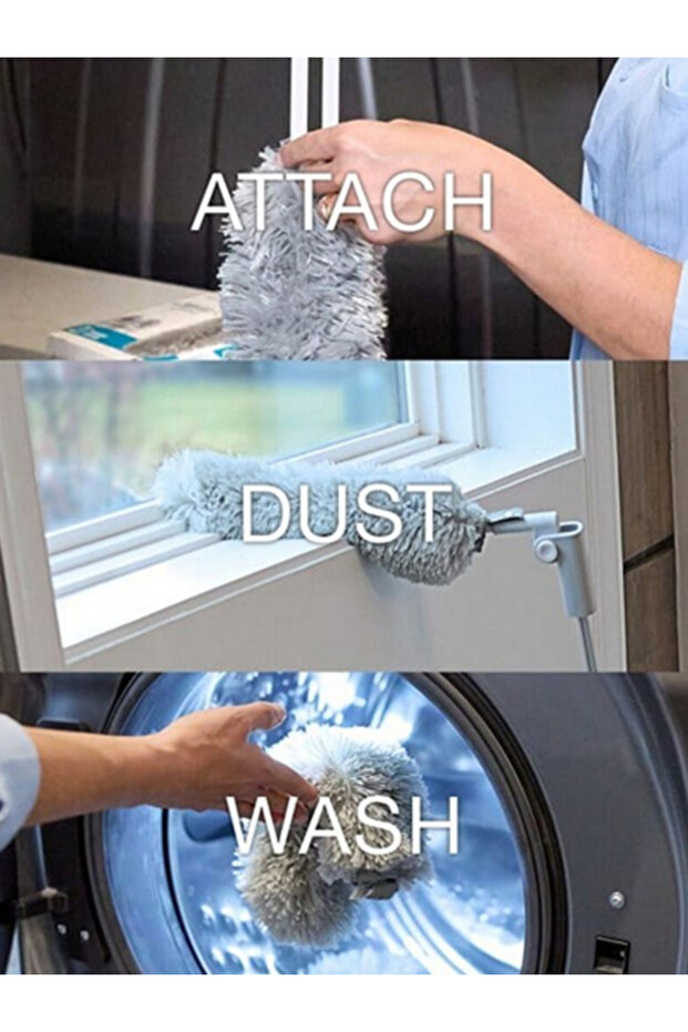 High Performance Dusting System Electrostatic Action Reusable Duster - 3