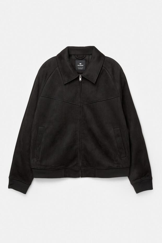 Suni süet trucker ceket - 7