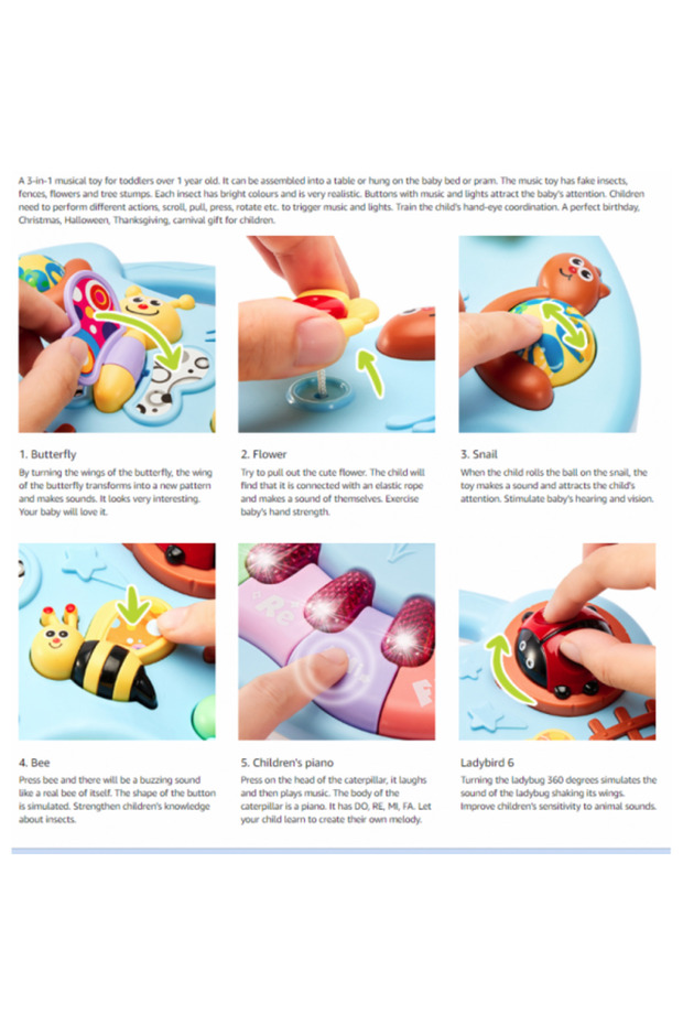 Masuta educativa cu sunete Do, Re, Mi, Fa - 6