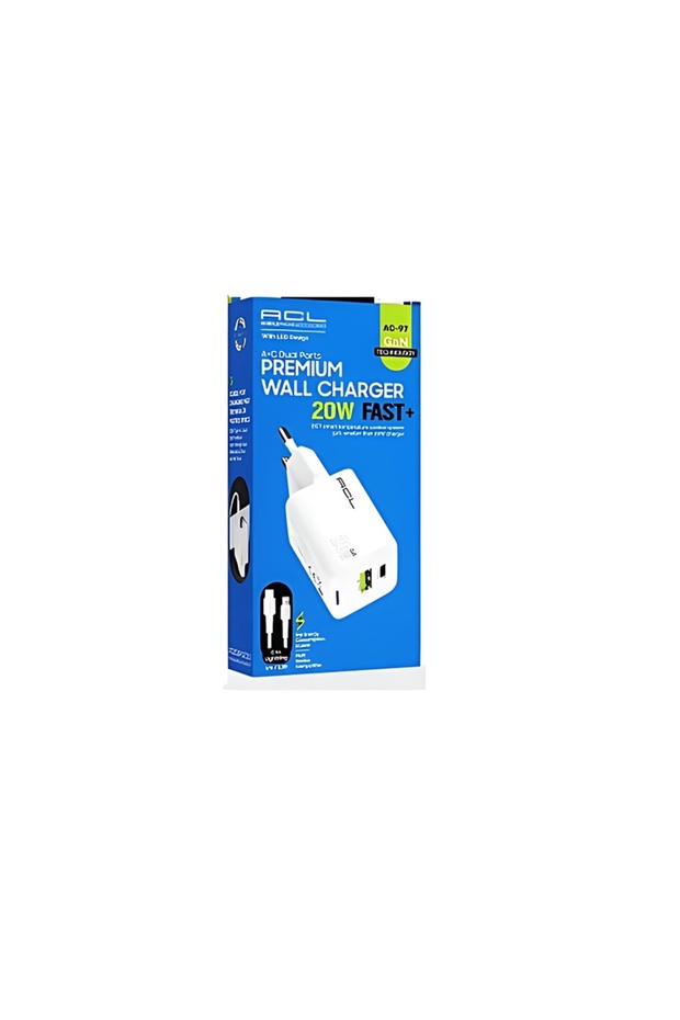 AC-97 20W 1mt Type-C to Lightning Kablo Kaliteli Şarj Aleti - 2