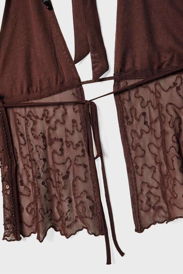 Halter Pullu Işıltılı Top - 8