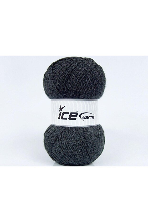 Lot of 4 X 100Gr Skeins Ice Yarns Gonca Hand Knitting Yarn Dark Grey