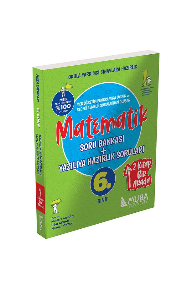 6.- Sınıf Matematik Soru Bankası + Yazılıya Hazırlık Soruları 2'Si 1 Arada - 1