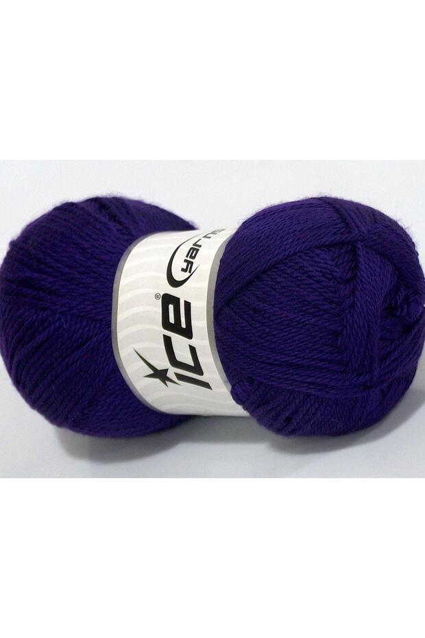 4X100Gr. Dora Acrylic Purple Winter, Flat Strands, 100% Acrylic