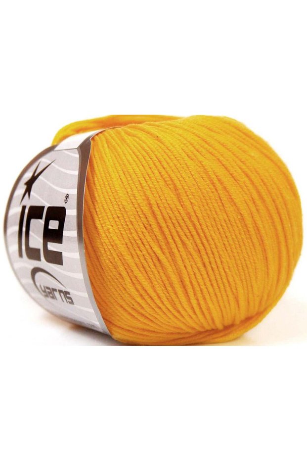8X50Gr. Baby Summer Acrylic, Cotton Yellow Baby, Summer Yarns, Cotton