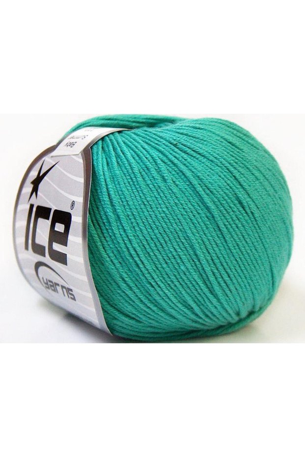 8X50Gr. Baby Summer Acrylic, Cotton Emerald Green Bebe, Summer Yarns, Cotton