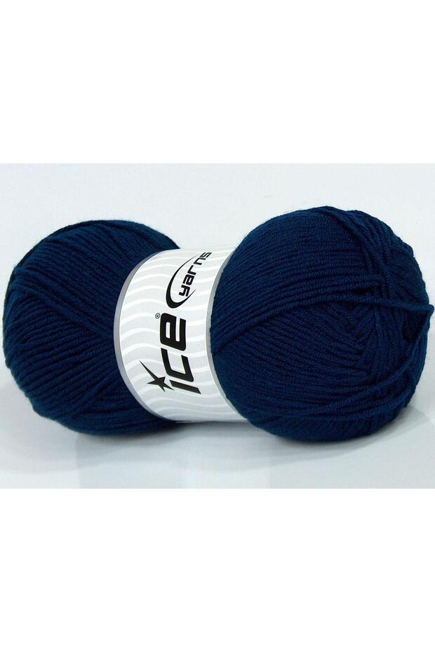 4X100Gr. Baby Dream Navy Blue Winter, Solid Yarns, Worsted, 100% Acrylic, Anti-Pilling