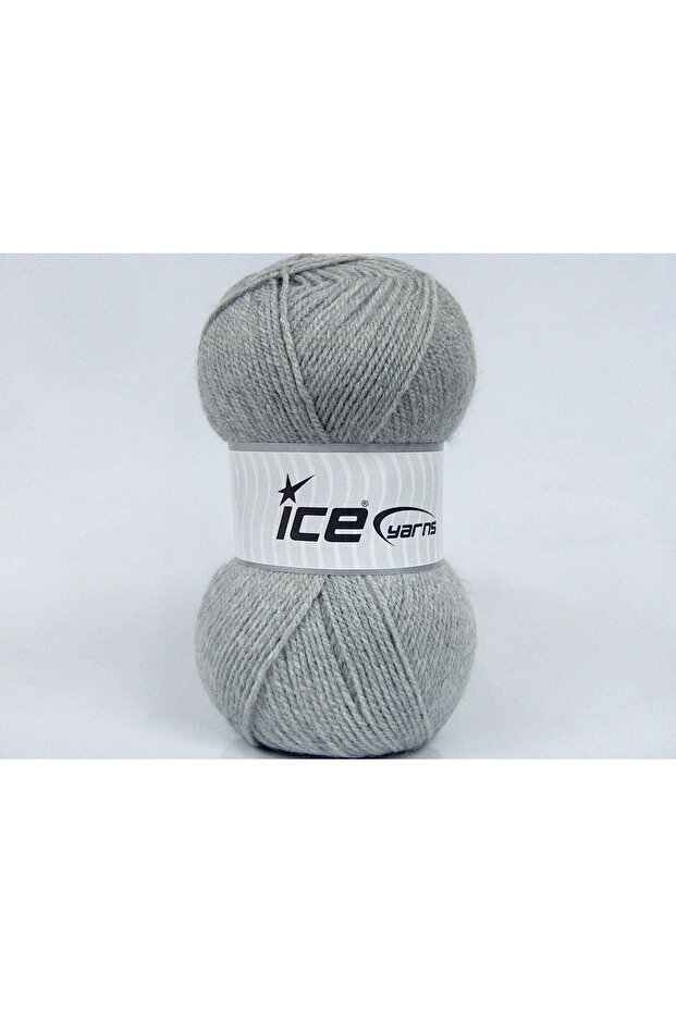 Lot of 4 X 100Gr Skeins Ice Yarns Gonca Hand Knitting Yarn Light Grey