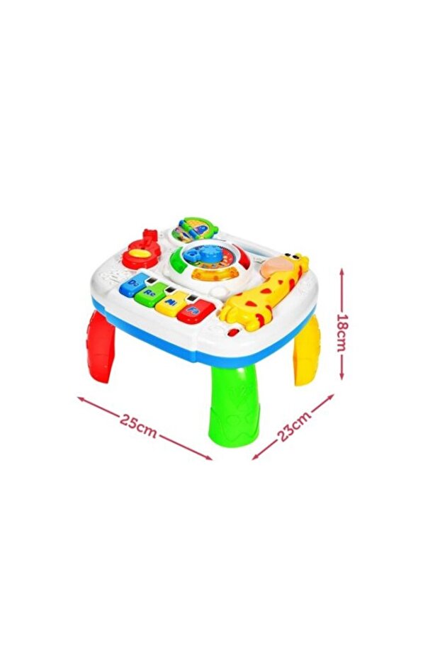 Masuta multifunctionala 2 in 1 Activitati Girafa - 8