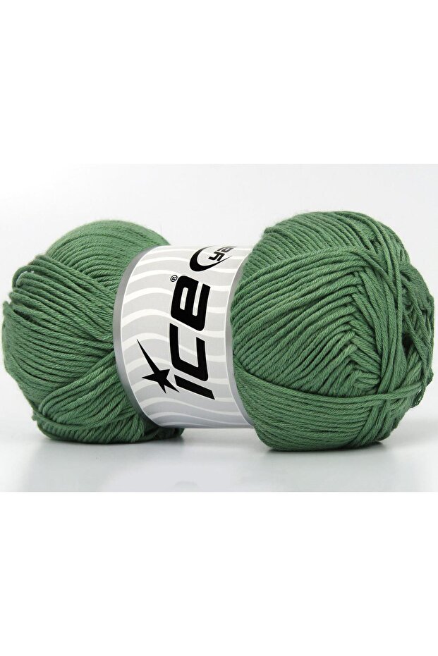 4X100Gr. Baby Silky Bamboo, Cotton Light Green Baby, Summer Yarns, Cotton, Bamboo