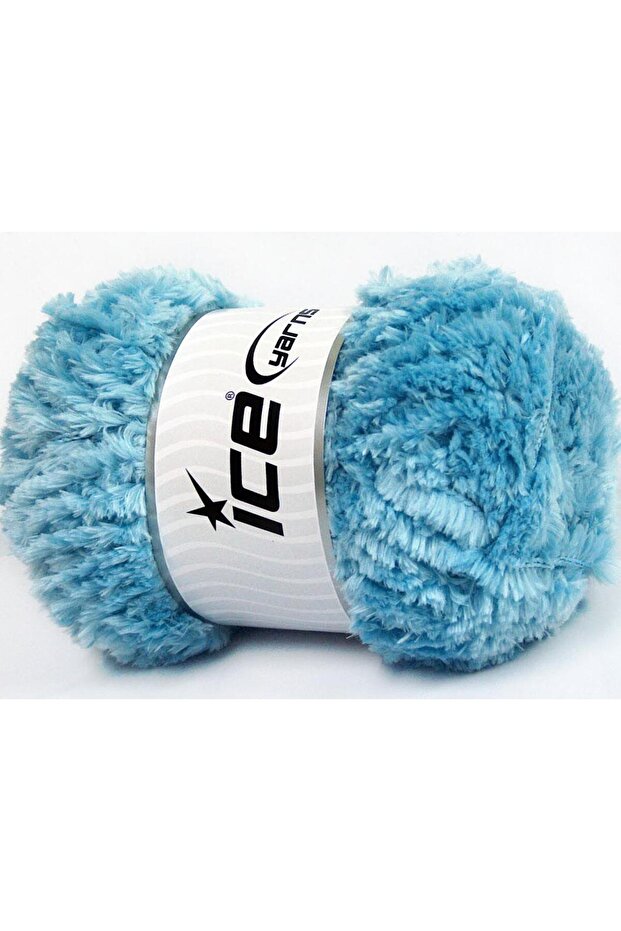Lot of 4 X 100Gr Skeins Ice Yarns Panda (100% Microfiber) Yarn Light Blue