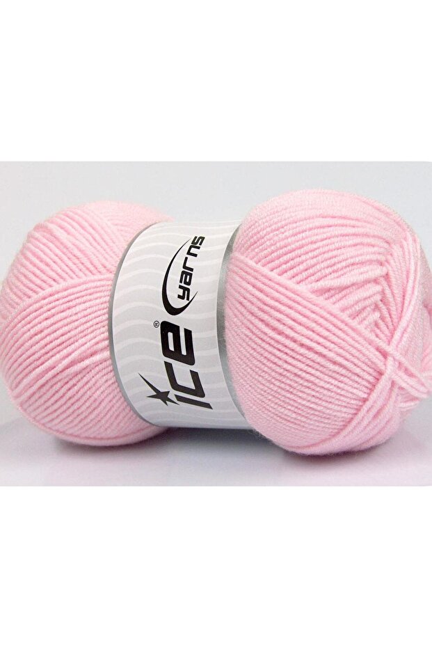 Lot of 4 X 100Gr Skeins Ice Yarns Bamboo Soft Fine (50% Bamboo) Yarn Light Pink