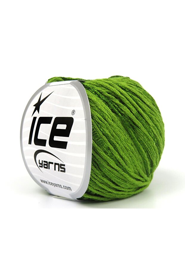 6X50Gr. Summertime Viscose, Cotton Grass Green Viscose, Summer Yarns, Cotton