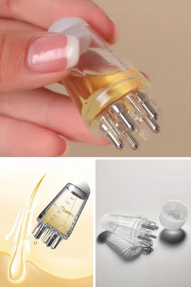 ® Mini Saç Derisi ve Cilt Bakım Serum Aplikatörü Saç Serum Şişesi - 3