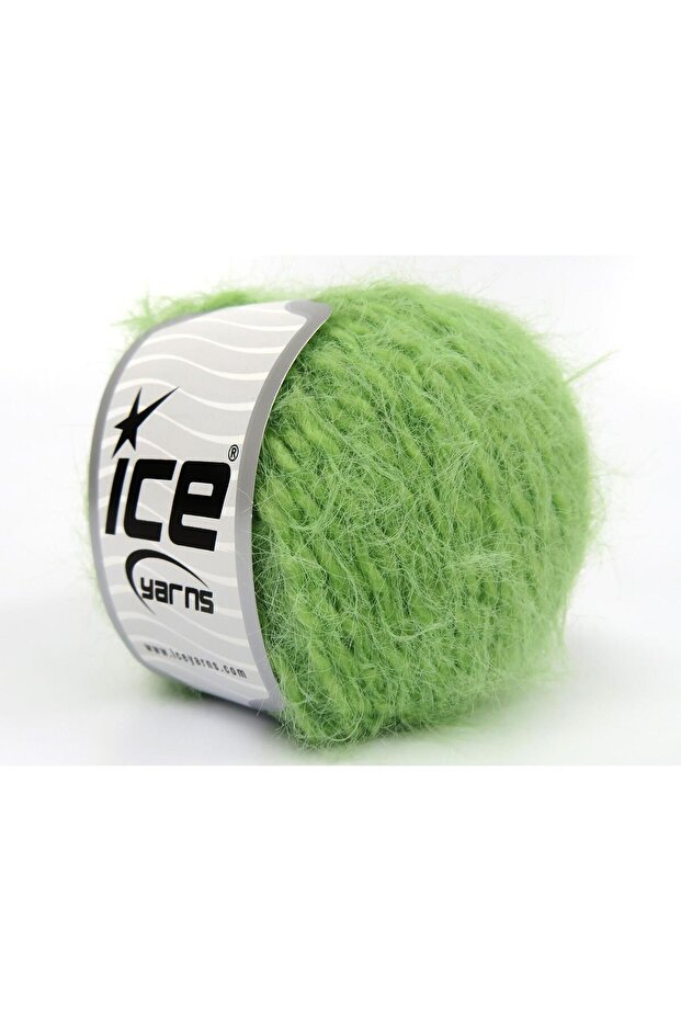 6X50Gr. Merino Fur Light Green Luxury, Merino, Winter, Wool