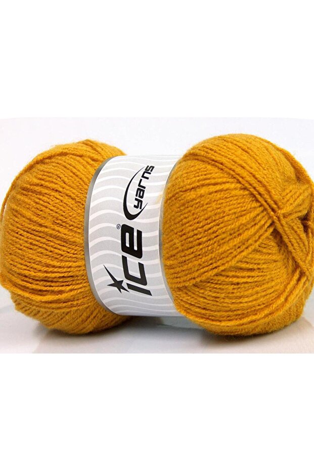 4X100Gr. Super Baby Bebe Acrylic Gold Winter, Bebe, 100% Acrylic