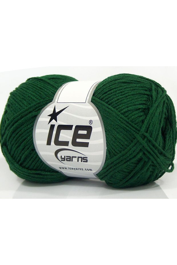 8X50Gr. Lorena Bamboo Acrylic, Bamboo Dark Green Cottage Yarns, Bamboo