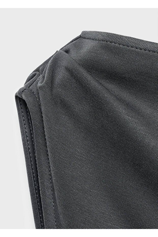 Asimetrik pileli elbise - 6