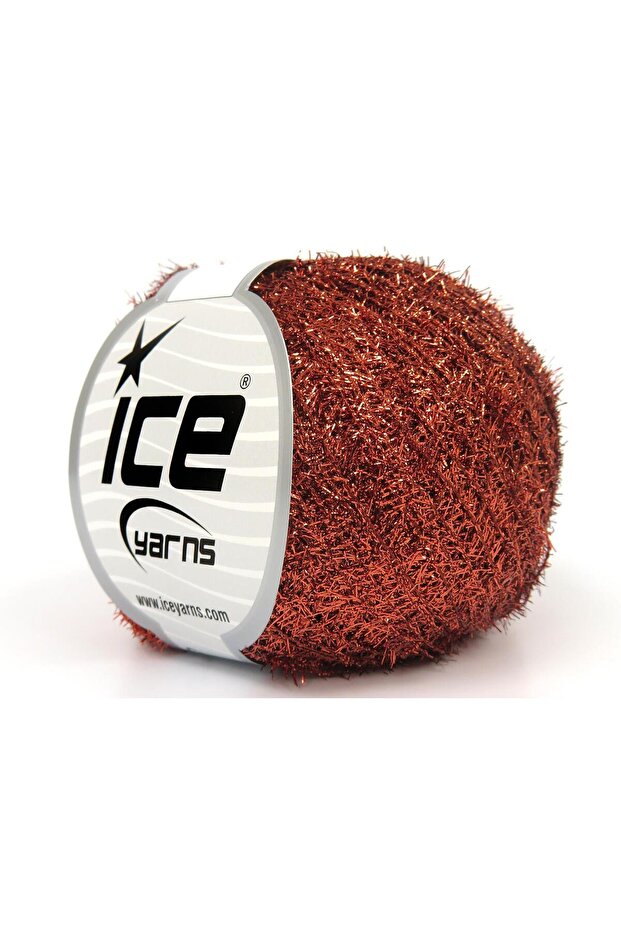 8X50Gr. Metallic Glitz Metallic Glitter Copper Metallic Glitter, Winter, Very Fine, Summer Yarns