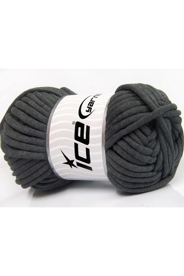 1X250G. Tube Cotton Jumbo Cotton Dark Gray Summer Yarns, Cotton, Very Thick
