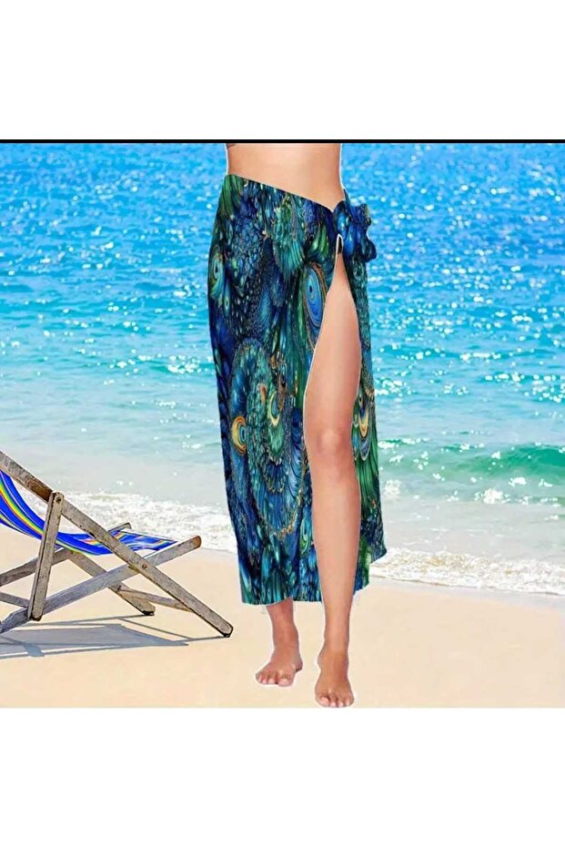 Peacock Patterned Pareo - 1