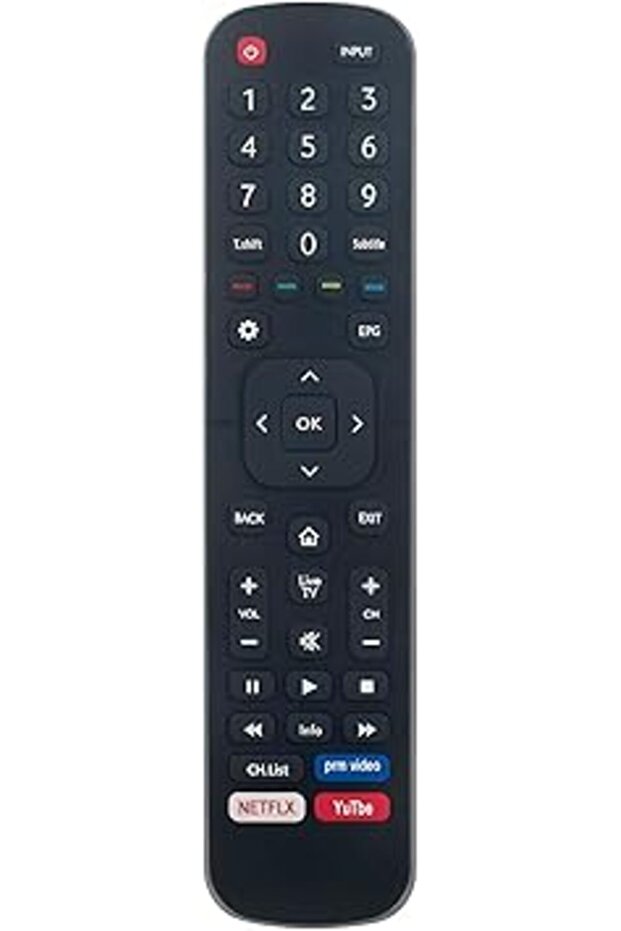 EN2BS27K Remote for Hisense Smart TV: 58R5, 65R6, 50R6, 70B7100UW & More – Replacement Compatible