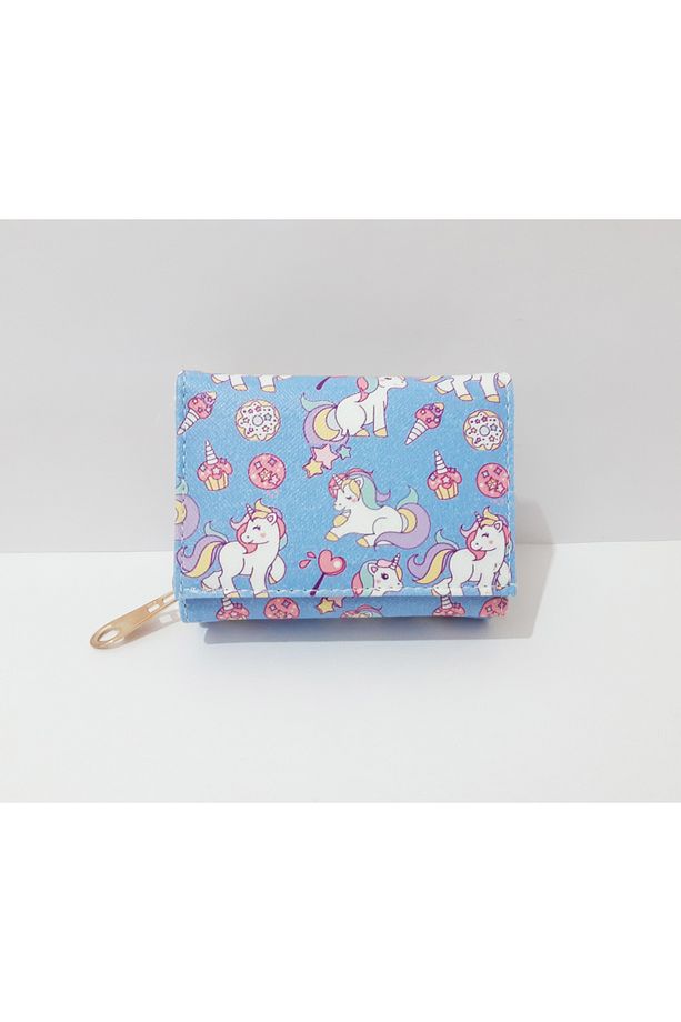 Çocuk Cüzdan 11x8x4 CM Unicorn Desenli Çocuk Cüzdanı - 2