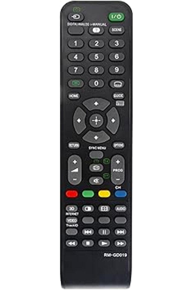 RM-GD019 Replacement Remote for Sony TV: KDL-60EX720, KDL-46CX520, KDL-32EX420 & More