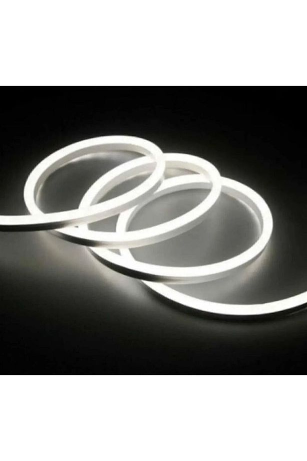 Neon Esnek Şerit Led 2 Metre BEYAZ + 220 Volt Fiş - 3