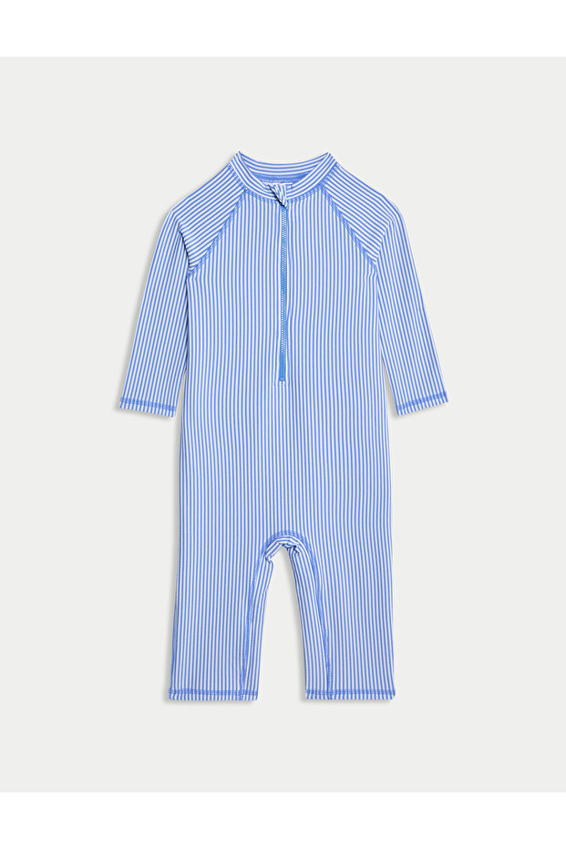 Çizgili Tek Parça Mayo (2-8 Yaş) - 1