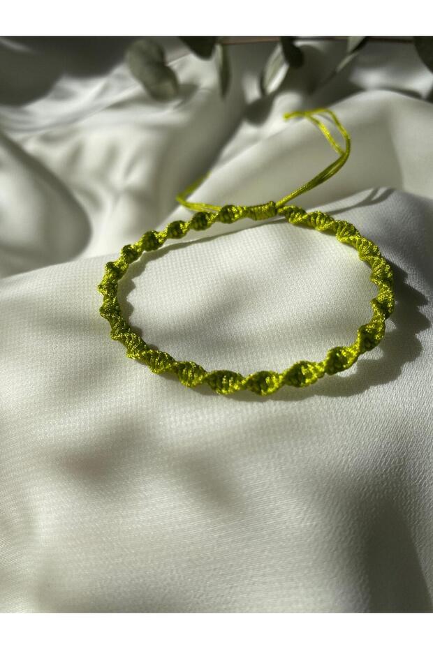 Spiral Macrame Weave Rope Bracelet,Water Resistant, Adjustable Handmade Unisex Bracelet