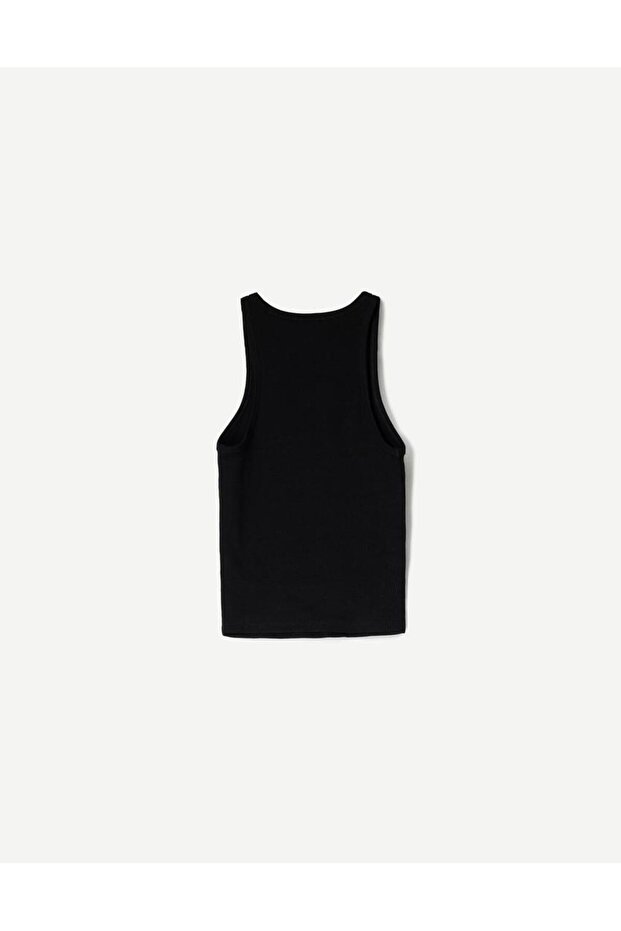 Kadın Fitilli Kalın Askılı Basic Atlet - 2