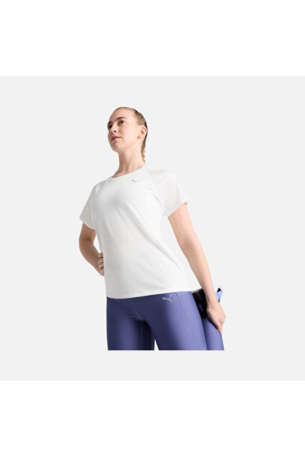 Run Velocity Tri Blend Running Short-Sleeve Kadın Tişört - 3