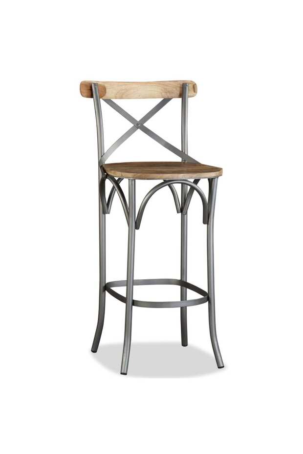 Bar Stool Solid Mango Wood - 1