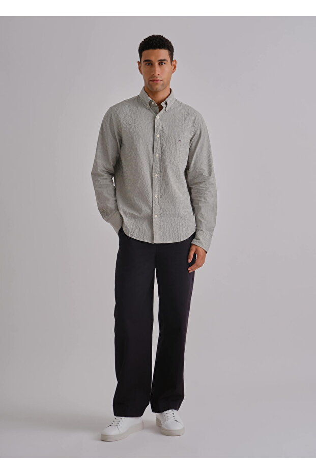Wide Cotton Twill Chino