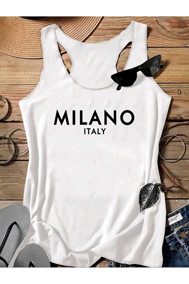 Milan Italy Swimmer Women's Tank Top Tshirt