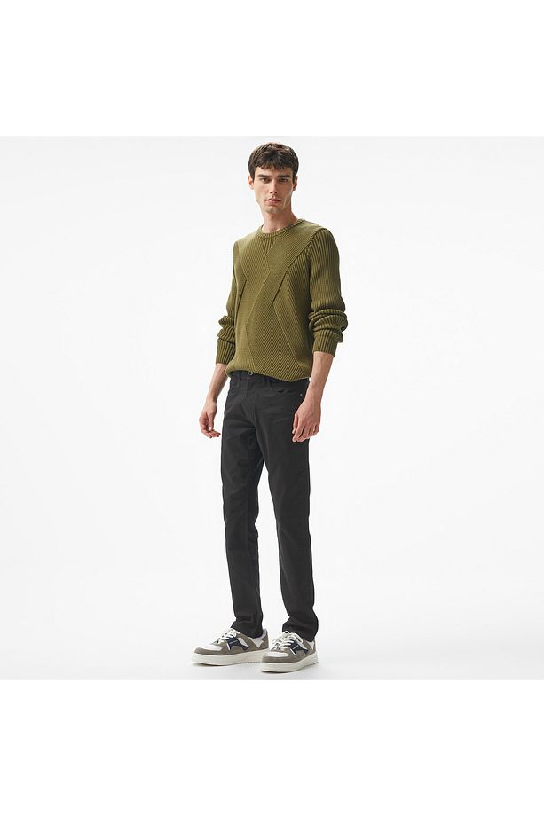 Erkek Haki Regular Fit Triko - 3