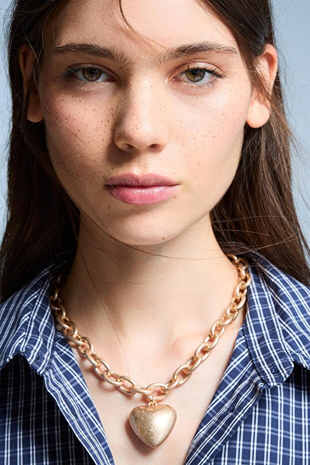 Kalp uçlu kolye - 1