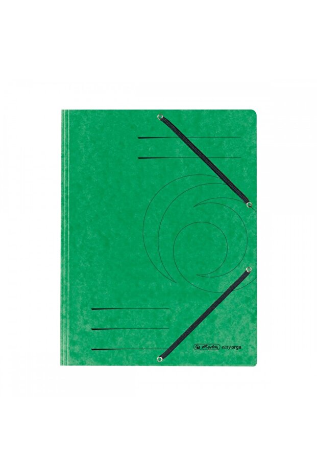 Envelope Folder A4, Color Green, Material Cardboard, Elastic Closure - 1