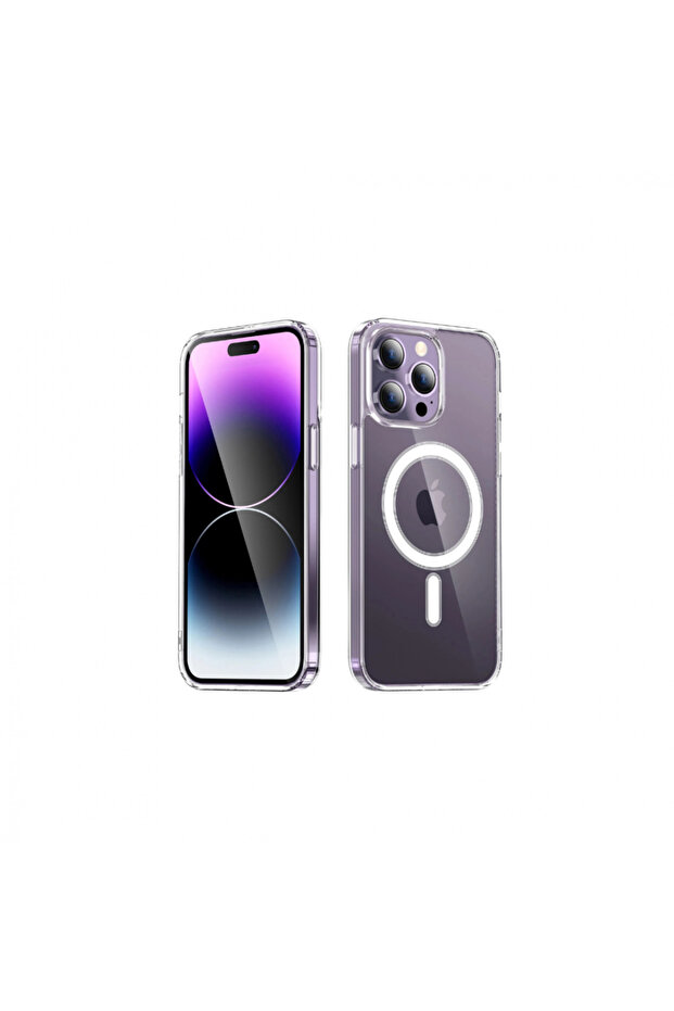 Protective Transparent Case with Wireless Charging for iPhone 15 Pro - 1