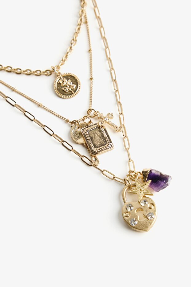 3'lü uçlu kolye seti - 3