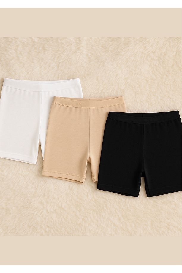 Kadın Giyim Pamuklu & Modal 3 Adet Likralı Boxer Şort LL.K41.O32.001 - 1